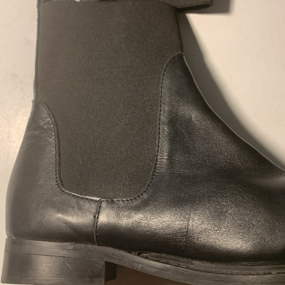 - TOPSHOP - Black ALITE Chelsea Leather Ankle Boots - 32Z91EBLK- SZ 6.5 - Picture 7 of 9